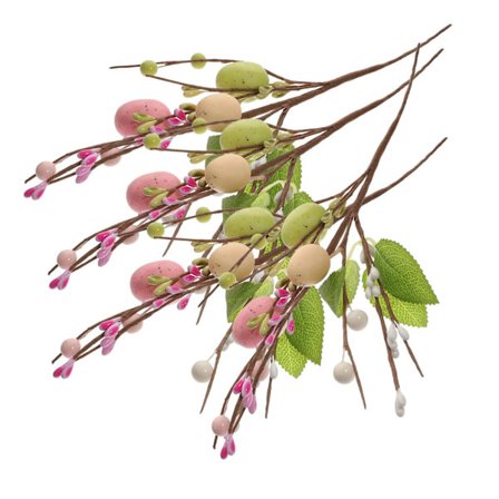 4 stk. Egg Berry Cuttings Påske Egg Twig Picks Påske Egg Dekorasjoner Påske Egg Grener Falske Egg Stengler Gren Påske Blomsteroppsats