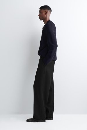 COS Wool-Blend Straight-Leg Trousers in Black - Men
