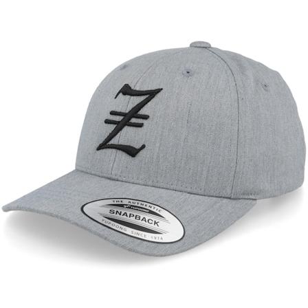 Kiddo Cap - Grijs adjustable Cap - Kids Z Letter 3d Heather Grey Adjustable @ Hatstore