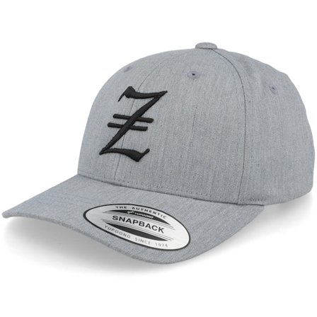 Kiddo Cap - Šedá adjustable Kšiltovka - Kids Z Letter 3d Heather Grey Adjustable @ Hatstore