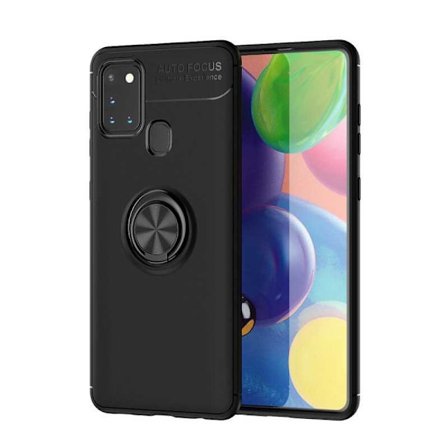 Samsung A21s Käytännöllinen iskunkestävä kotelo sormustelineellä V3