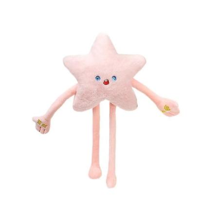 Fyldte Dyr Legetøj Stjerne Plys Taske Piger Børn Kawaii Skuldertaske Mode Skuldertaske Fødselsdag Julegave-23cm lyserød pink