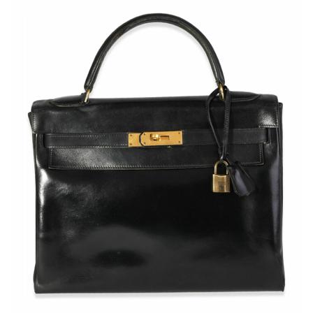 Hermès Vintage Shoulder Bags Sort, Dame Vintage Tasker, Størrelse: ONE Size