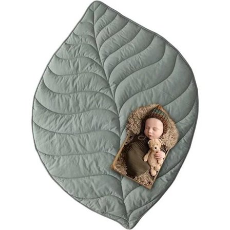 Baby Legetæppe til Børn, Skridsikker Gave 143 x 107 cm Vaskbar Blød Aktivitetsgymnastik Gulv Bomuldsmåtte