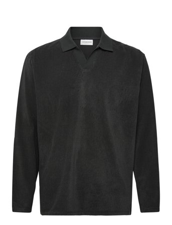 Lindbergh | V-Neck Jacquard Polo L/S | L