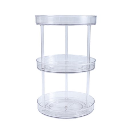 Transparent Krydderi Organizer Roterende Spisekammer Opbevaringsbeholder til Køkkenskabe
