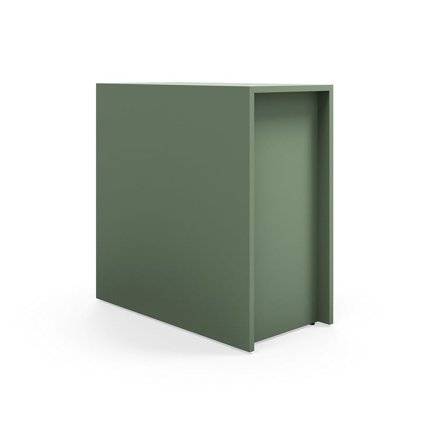 Tiered stage seating module TOGETHER, 800x400x800 mm, dark green