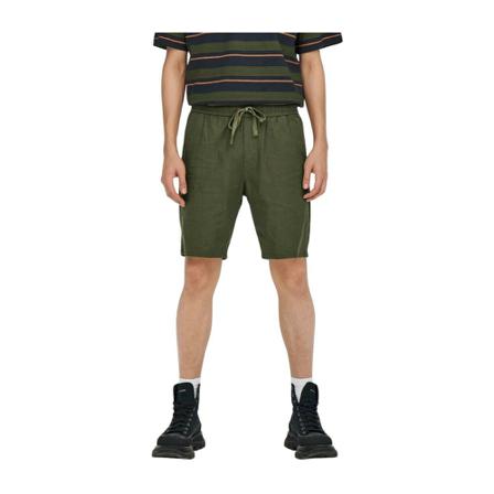 Only & Sons Casual Korte Broek , Groen , Heren , Maat: M