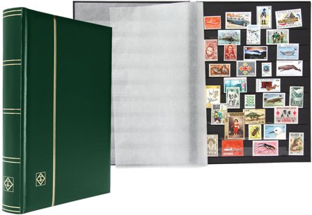 COMFORT insticksbok - A4 - 64 sorte sider - Grøn - Leuchtturm