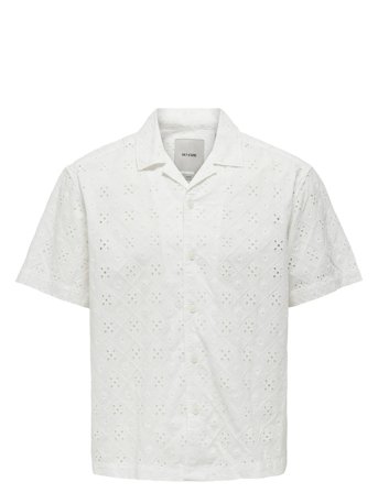 ONLY & SONS | Onsaron Loose Fit Ss Resort Shirt 0305 | XXL