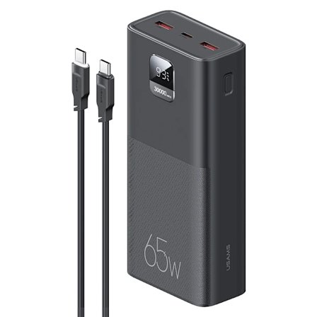 65W Power Bank 30000mAh PD Quick Charge SCP FCP Powerbank Bærbar Ekstern Batteri lader