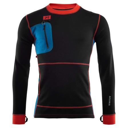 Aclima Lars Monsen Anárjohka Crew Man Men base layer tops Black M