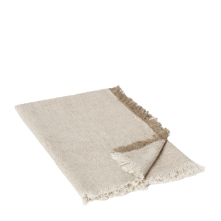 Åhléns Home Bordsunderlägg/Servett med frans FRANCIS Bordstextil Brun ONESIZE