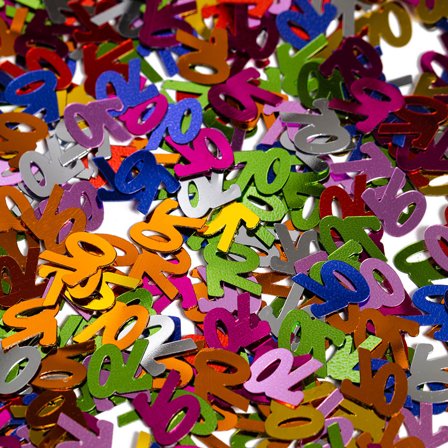 Monivärinen Konfetti 70 vuotta