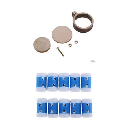 Broderiramme i træ 22mm & Strikkepinde Tæller DIY Hæklesyning Håndværkssæt