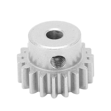 Metal Stål Motor Gear 19T Motor Gear til WLtoys 124016 124017 144010 Fjernbetjeningsbil