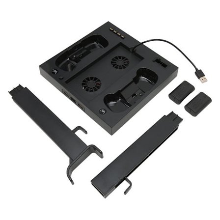 Xbox Series S Konsol Kontroller 5 i 1 Vertikalt Laddningsställ med Kylfläkt