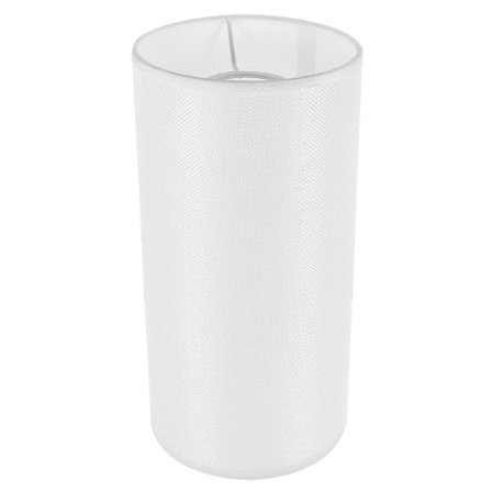 Tromme Cylinder Lampeskærm Hvid 28cm Højde 14cm Diameter Boligindretning 1 stk