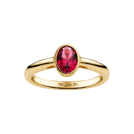 Sif Jakobs Jewellery Ring Sardinien Ovale Piccolo Ringar Dam Rosa 58