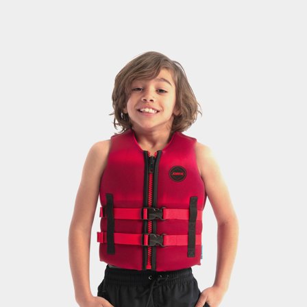 Chaleco de navegación para niños JOBE Neoprene Vest Kids 50N Red, 128 (20 - 40 kg)