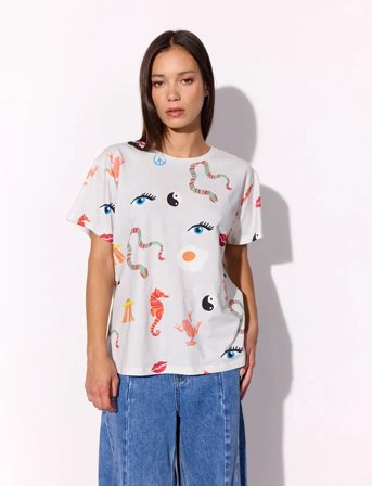 Hunkøn Trippy T-Shirt - Cream - M