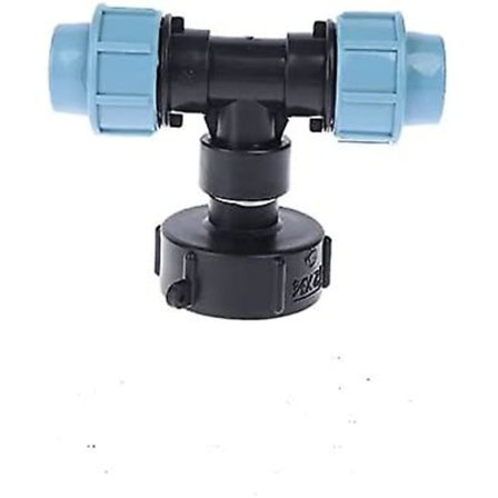 IBC-tankadapter, S60x6 IBC-vattentank med 25 mm MDPE-polyetenkoppling, kompatibel med brittiska och EU-standard IBC-behållare