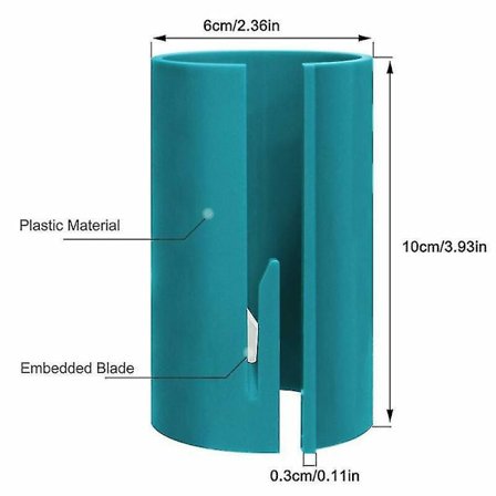 Gavepapirskærer Skærer Papir Glidende Skæreværktøj Rullepapirskærer Værktøj Gavepapirskærer Blå Hvid Til Dekoration Gave Julpakke