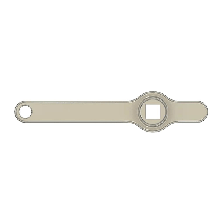 Ventil-nøkkel for radiatorer i rustfritt stål, rørlegger-avblødningsnøkkel, 5 mm hul kjerne