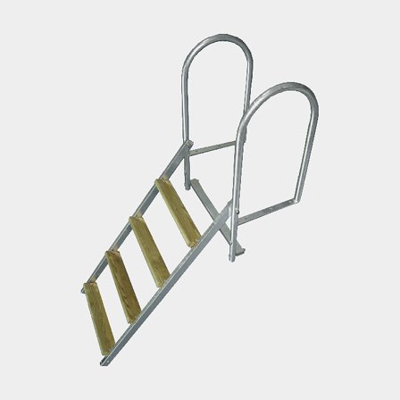 Folding dock ladder 1852-Marine, 4 steps, 189 cm, 51.8 cm