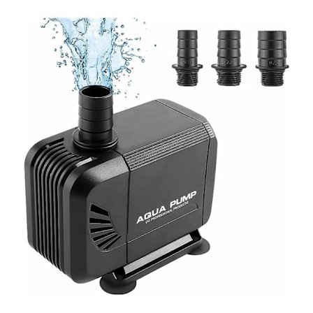 Dränkbar vattenpump, 40W 3000L/H Mini Silent Pump, Utloppshöjd 2,8m, Amfibievattenpump för damm