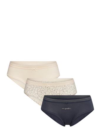 Cori - 3 Shorties Alushousut Brief Tangat Musta Etam