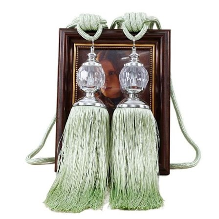 1 Par Gardinbindinger Krystalkvaster Gardinholdere