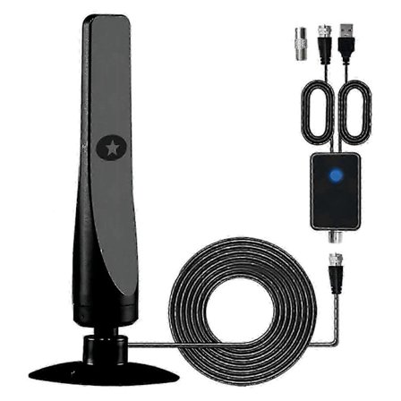 Festberg Hitenna TV-antenni, digitaalinen antenni sisäkäyttöön tarkoitetuille älytelevisioille, tukee 4K-, 8K- ja 1080p-laatua (1 kpl) 2025