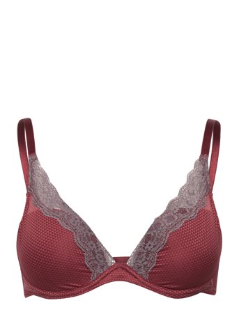 Brooklyn Plunge T-Shirt Bra Burgundy Passionata