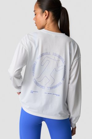 ICANIWILL - Mirage Dri-Release Long Sleeve Print White Snow - Dames - sportkleding van ICIW
