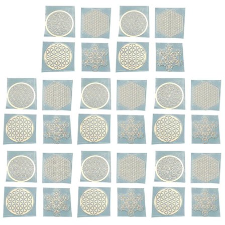 32 stk. Nye Metalliske Dekorative Klistremerker Blomst