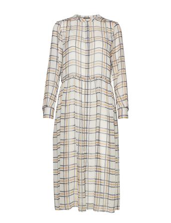 Check Ollie Dress Cream Bruuns Bazaar