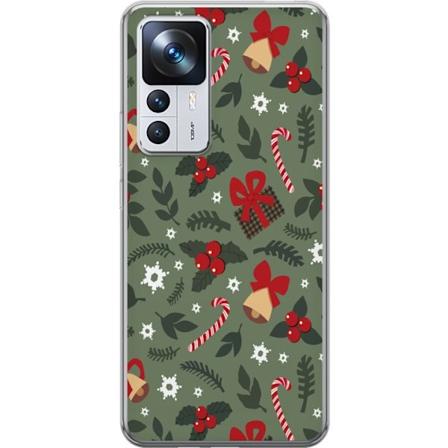 Xiaomi 12T Pro Gjennomsiktig deksel God Jul mønster