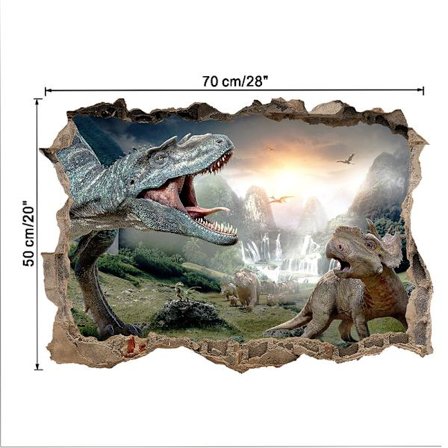 En bit 50 × 70CM dinosauruksen makuuhuoneen olohuoneen seinäkoriste
