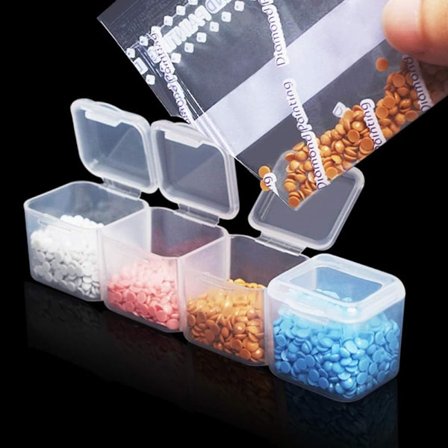 Sorteringsbokser i plast for små deler med 28 rom, sorteringsboks