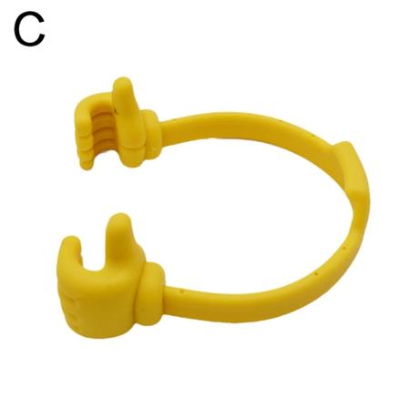 2023 Ny metallfällbar biltelefonhållare Magnetisk sug 360°/72 yellow One-size