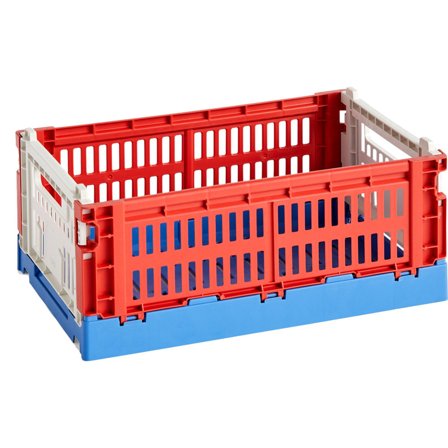 Hay Colour Crate Mix oppbevaringsboks small, red