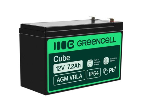 Green Cell UPS-batteri - Sealed Lead Acid (SLA) - 7.2 Ah