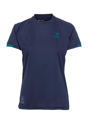 Hmlgg12 Action Jersey S/S Woman Blue Hummel