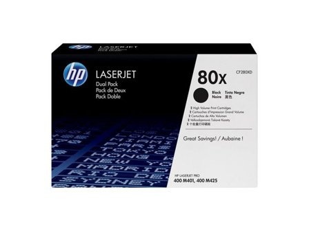 HP Toner CF280XD 80X 13,8K svart 2/fp - Lyreco - Toner och bläck - Tonerkassetter - Toner HP