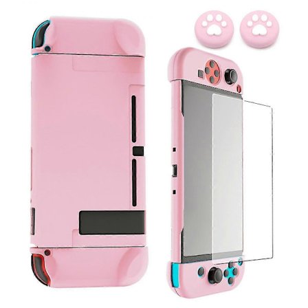 Skyddsfodral för Nintendo Switch, Hårt Skal Handhållet Grepp för Nintendo Switch Konsol och Joy-con Kontroller med 2 Tumgrepp