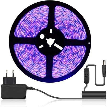 5 m UV LED-nauha 300 LED:ll , itseliimautuva