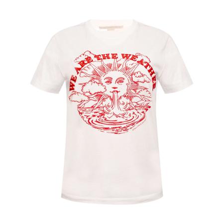 Stella McCartney Printed T-shirt Hvid, Dame T-shirts