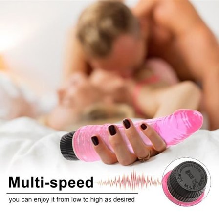 Vibraattori - BAGGRA - Moninopeus - Vaaleanpunainen - ABS - Vesitiivis