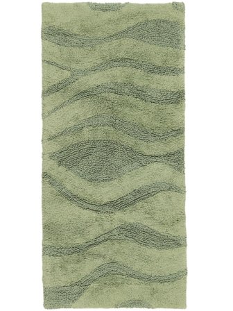 Breeze Bath Mat 50X100 Green Cotton Washable